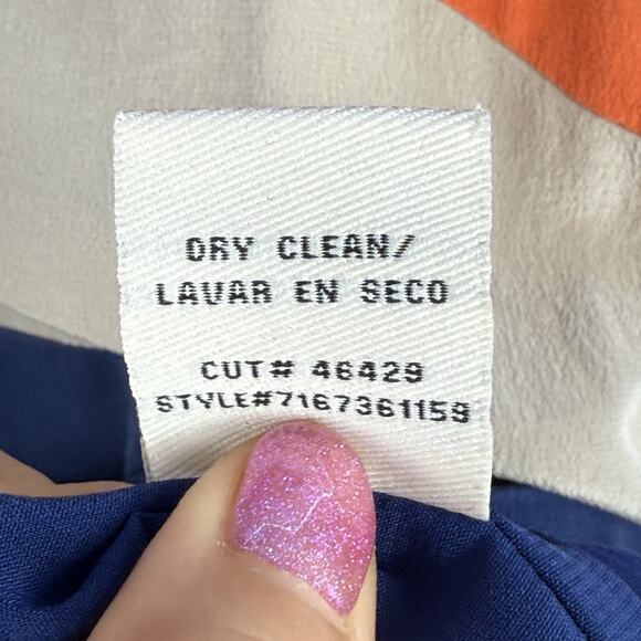 Eci New York Silk‎ Dress 3/4 Sleeve Classic Lined Size 4 Side Zipper - Picture 8 of 15